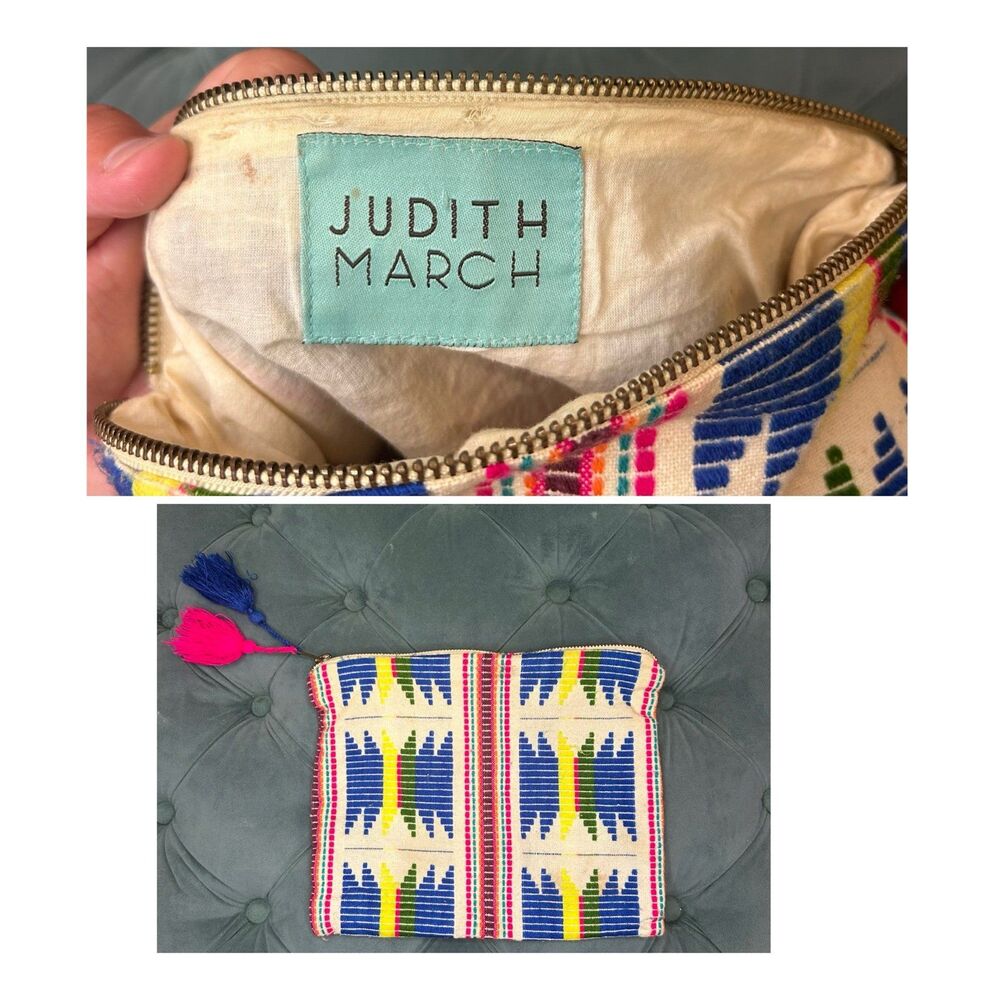 Judith March Make Up Cosmetic Travel Boho Bag
